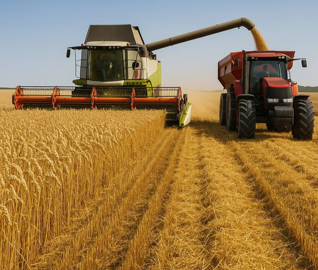 Около 370 тысяч тонн зерновых собрали аграрии Калининского района Около 370 тысяч тонн зерновых собрали аграрии Калининского района